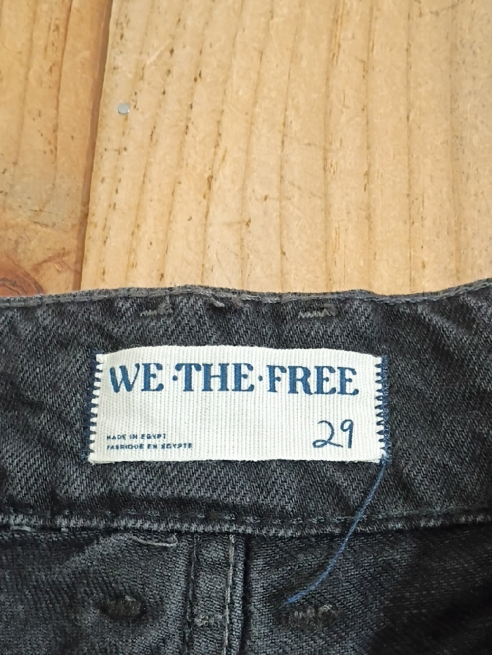 We The Free Black Benji Relaxed Wide Leg Jeans Size 29 - Picture 7 of 12